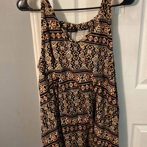 First Love Tops - First love, tank top, multicolor, geometric pattern very soft size 3X